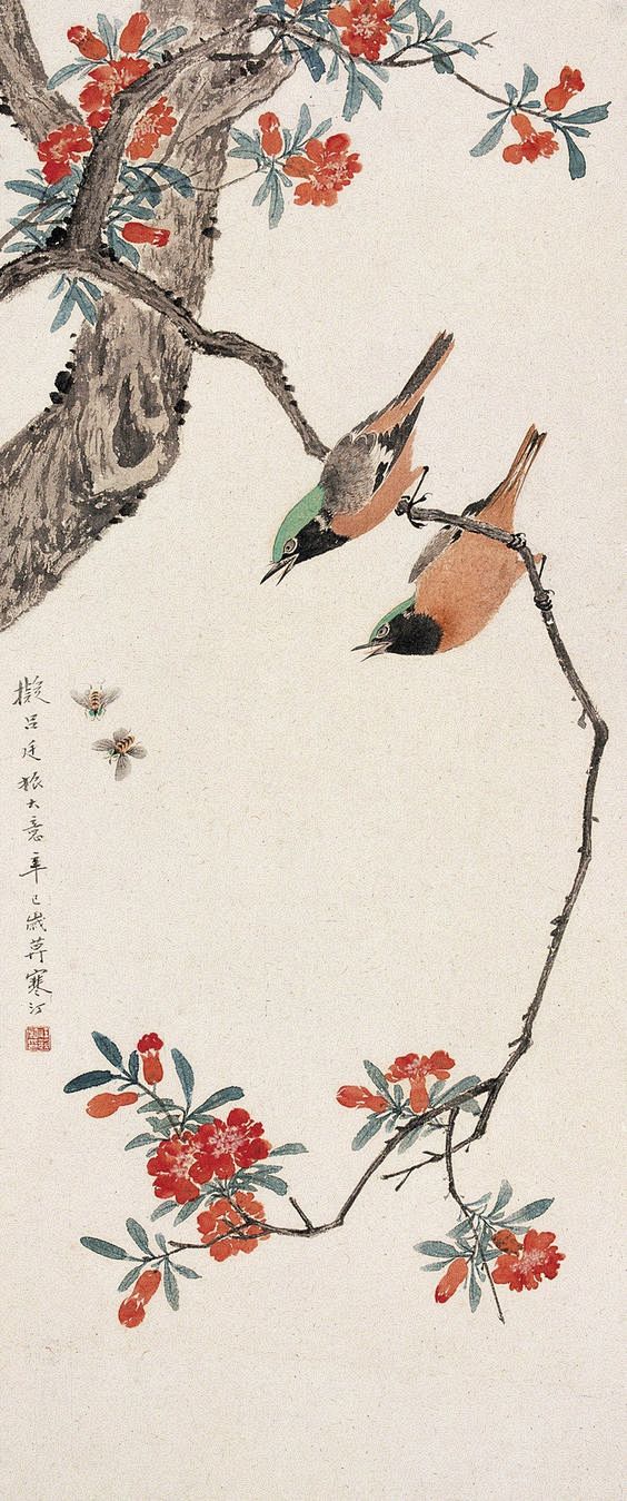 江寒汀花鸟作品欣赏 - wangchan...