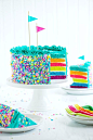 Rainbows & Sprinkles Cake from The Sweetapolita Bakebook: 