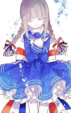 大海原与大海原 大海原と大海原 海底囚人 P站 pixiv 动漫° 原创³ 同人² 插画 少女 头像 封面 二次元 手绘