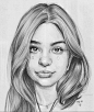 Matt Mas明星人物铅笔画作品