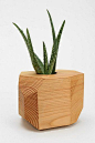 Geometric Wooden Planter