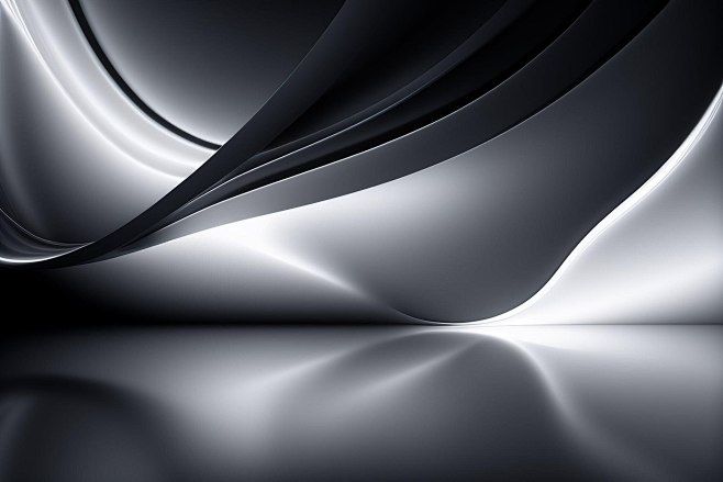 A black and white ba...