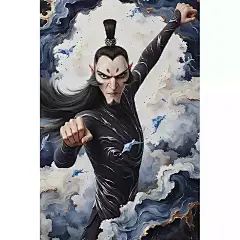 哪吒之魔童闹海报壁纸2降世敖丙二次元防水自粘超大装饰画贴纸画-淘宝网