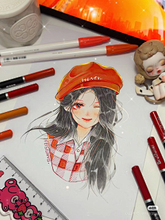 橘枳猫采集到爱豆插画