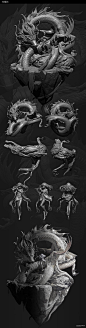 为你展现诸神陨落的世界 | GGAC美术大赛入围作品精选 : 感觉3D模型可以做成手办啦
