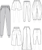 服装设计裤子款式图的搜索结果_360图片