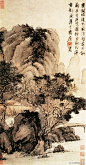 #诗画山河#  今天立秋#，由此暑去凉来，秋风渐起，落叶飘零，读首白居易的诗吧，感受四季交替的韵律：烦暑郁未退，凉飙潜已起。寒温与盛衰，递相为表里。萧萧秋林下，一叶忽先委。勿言微摇落，摇落从此始（《一叶落》）。图为（明）唐寅《虚阁晚凉图》。