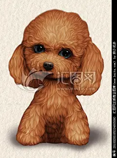 萌宠 狗 卡通狗 手绘 明信片