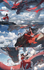 恶龙与少女，The Dragon and the Maiden，midjourney, AI,