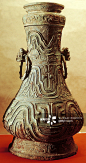Hu, ritual wine vessel, engraved bronze, found during Fu-Feng excavations, in 1969, China, Chinese Civilisation, Western Zhou Dynasty, 9th century BC详情 - 创意图片 - 视觉中国 VCG.COM