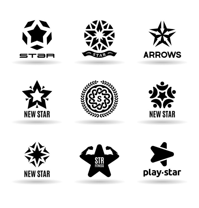 黑色星星logo