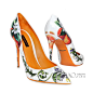 杜嘉班纳 (Dolce&Gabbana) 2014年鞋靴
Kate Ceramica Orange高跟鞋