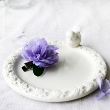 “青城手制”迷情紫精灵小花朵发夹