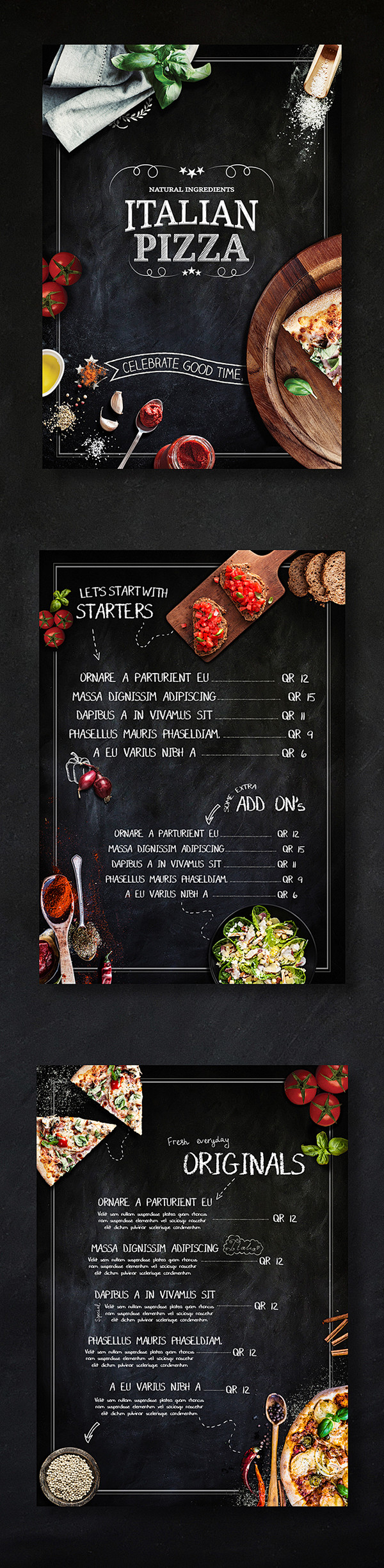 Pizza place menu : M...