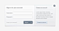 实用简洁的登陆界面PSD素材