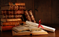 #books, #ribbon, #paper, #glasses, #tables, #wood | Wallpaper No. 155238 - wallhaven.cc