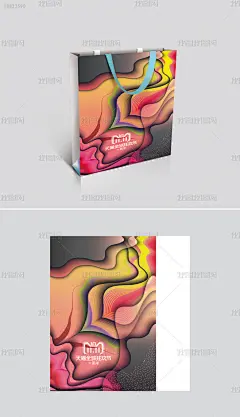 通用时尚女性手提袋高档唯美手提袋矢量成品
