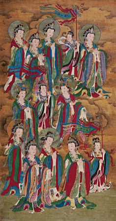 com采集天桥骄子2010采集到唐卡#唐卡#【 清 佚名 《文殊菩萨》 】