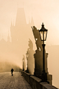 透过迷雾，布拉格，捷克共和国