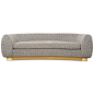 Chubby Sofa in Textured Fabric : Imagine a fatter version of our Art Deco Sofa- introducing the Chubby Sofa. With accentuated features and luxurious textured fabric, this sofa is the perfect fit for any progressive, modern, young, and playful space. Combi