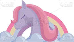 可爱的,独角兽,动物,彩虹,动物头,华丽的,飘然,幻想,想象,设计