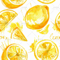 172号夏天水果柠檬饮料图案背景宣传海报手绘水彩JPG高清图片素材-淘宝网