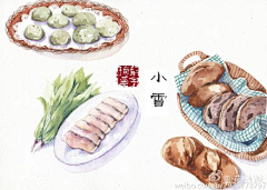 慕楹素*采集到插画——手绘、插画【食物】