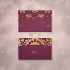 勃艮第名片与古色古香的黄金饰品为您的业务。