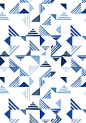 Indigo Triangles surface pattern- Yao Cheng Design: