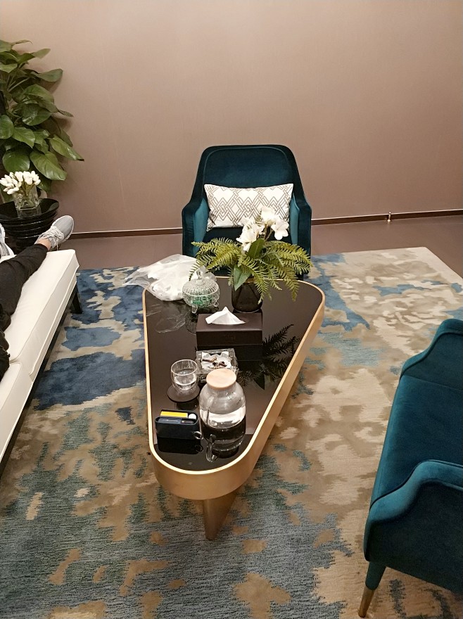 欧式酒店售楼处会所休息区新中式咖啡厅洽谈...