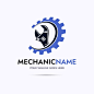 Free vector mechanical engineering logo design