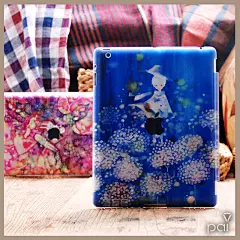 手绘超薄ipad保护壳苹果平板电脑ipad2背壳ipad3后盖ipad4保护套