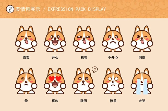 阿柴-#吉祥物IP角色表情包绘制-花瓣网