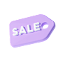 Premium Sale Tag 3D Illustration download in PNG, OBJ or Blend format