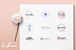 250个女性风格品牌Logo模板 250 Feminine Logos Pack – 设计小咖