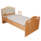 保椿适老化护理床定制小户型家具老人公寓单人床简约北欧风实木床-淘宝网