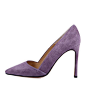 Charles David2014春 Passion紫色羊皮尖头高跟鞋紫色35 