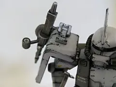 【图片】MG 扎古MS-06R-1A 白狼，小改，旧化。【高达模型吧】_百度贴吧