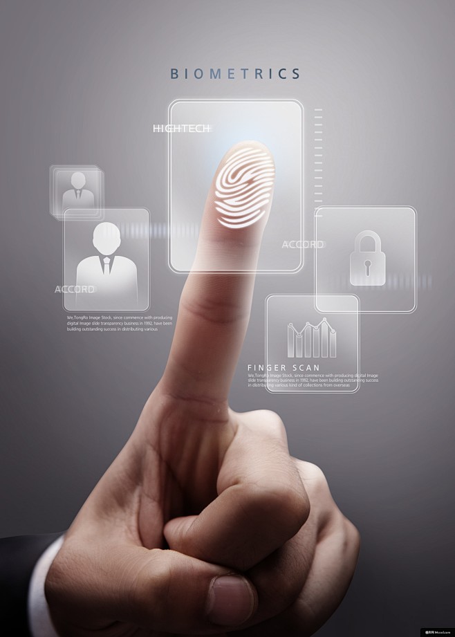 人物手势指纹识别人脸识别ai高科技数据安全商务男士智能科技广告海报