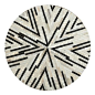 Luxury Cowhide Striped Round Rug Real Cowskin Fur Patchwork Carpet Living Room Bedroom Decoration Real Leather Rug 3'x3'|4'x4'|5'x5'|6'x6'