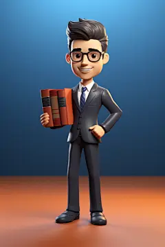 商务办公律师公务员立体3D职业人物模型
