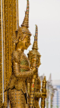 Temple Guards, Bangkok, Thailand