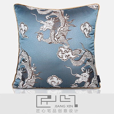 匠心宅品 新中式高档别墅样板房抱枕靠包 ...