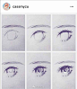 动漫人物五官比例、眼睛、及麻花辫的绘制方法（by：cassmyzu） ​#手帐素材插画手绘##简笔画# ​​​​