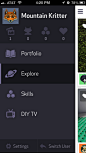 DIY iPhone custom navigation, drawer navigation screenshot