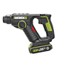 This may contain: a black and green cordless drill is on a white background with the words worx