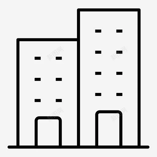 物业楼宇商业图标 设计图片 免费下载 页面网页 平面电商 创意素材-花瓣网
