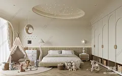 现代儿童房3D模型下载【ID:1144538434】_知末3d模型网