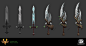 Weapons - Dungeon Hunter 5 Updates, Jocelyn Joret : Weapons concepts for the mobile device Gameloft game Dungeon Hunter 5 updates in 2014 - 2015