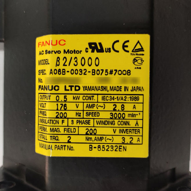 A06b0032b0757008 Fanuc Original Ac Servo Motor Buy A06b0032b075
